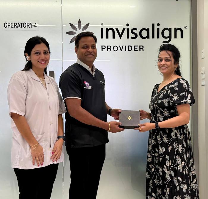 Invisalign box handover — a new smile journey begins